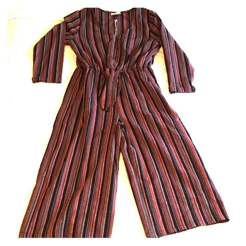 Long sleeve multi colored jumpsuit